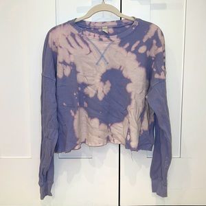 Long Sleeve Cropped Waffle Shirt